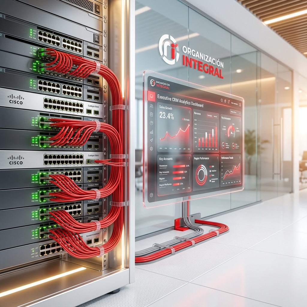 Organización Integral Infraestructura Cisco, Fortinet y Software CRM